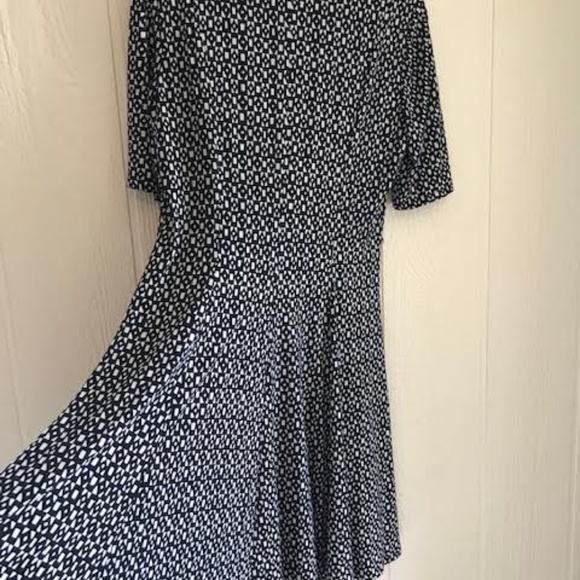 Jessica Howard Black and White Polka Dot Dress with Red Accents - Picture 5 of 7